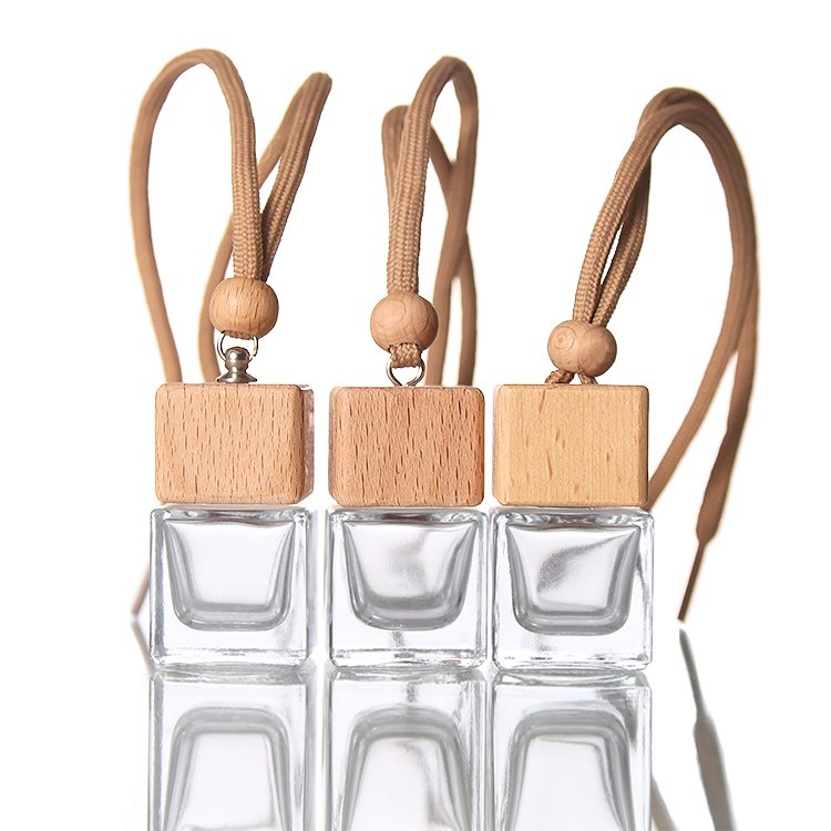 OEM customized 5ml hanging car rearview mirror perfume bottle mini air freshener bottle