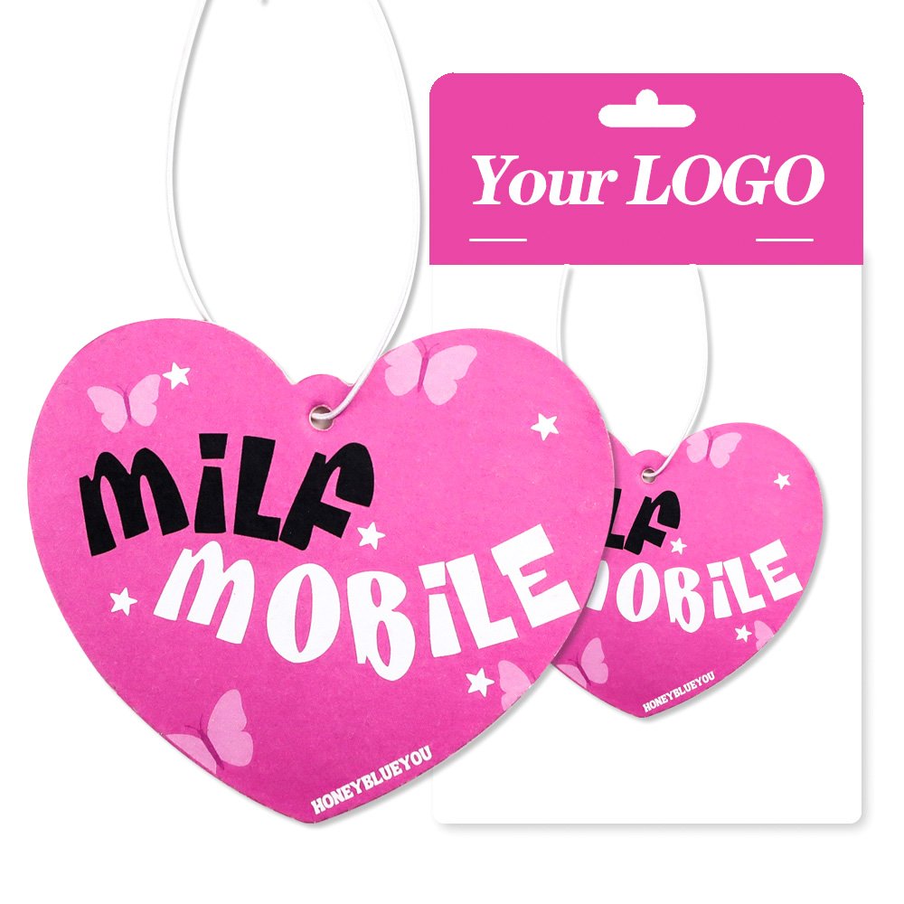 Cheap promotion custom car air fragrance hanging scented hanging paper car air freshener sticker printer
