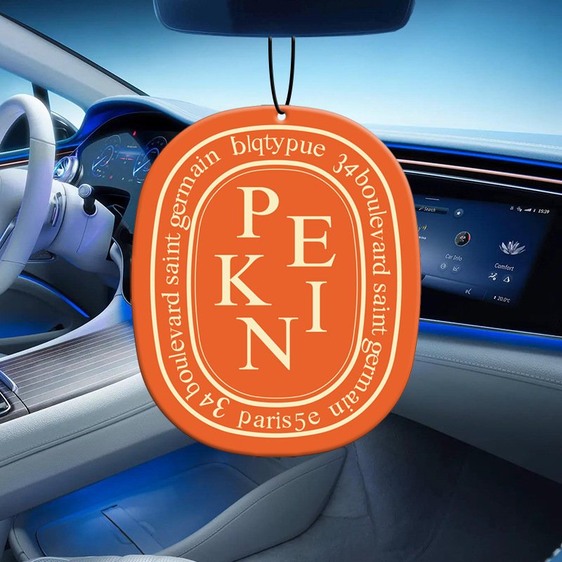 Hanging Car Air Freshener Cotton Paper Perfume Fragrance Customized Shape and Scents Costom Logo