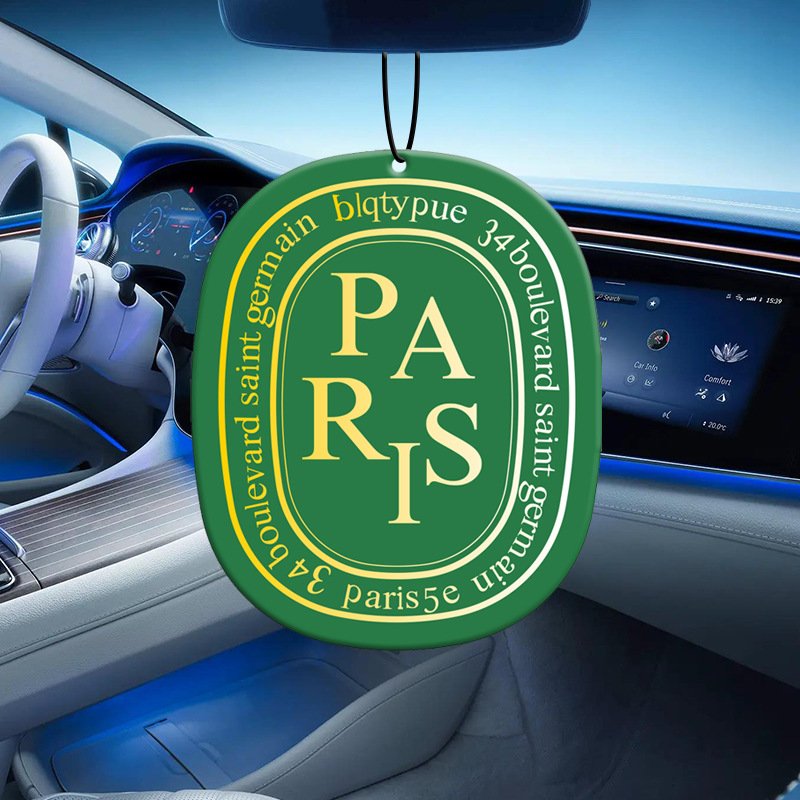 Hanging Car Air Freshener Cotton Paper Perfume Fragrance Customized Shape and Scents Costom Logo