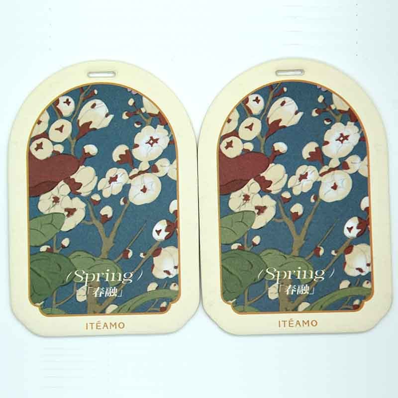 Hanging Car Air Freshener Cotton Paper Perfume Fragrance Customized Shape and Scents Costom Logo