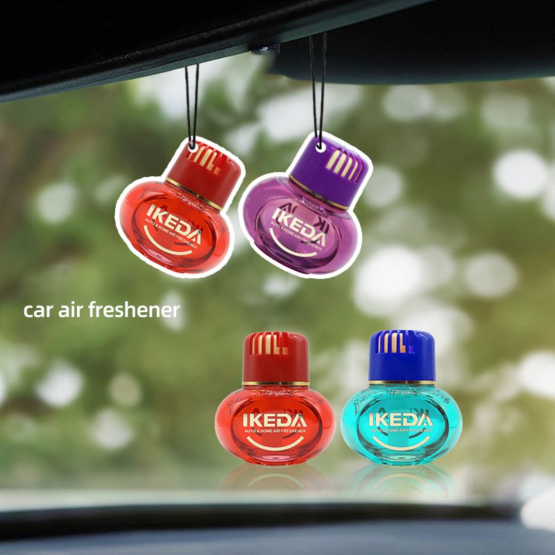 Manufacture low price luxury perfume bottle scent hanging paper car air freshener