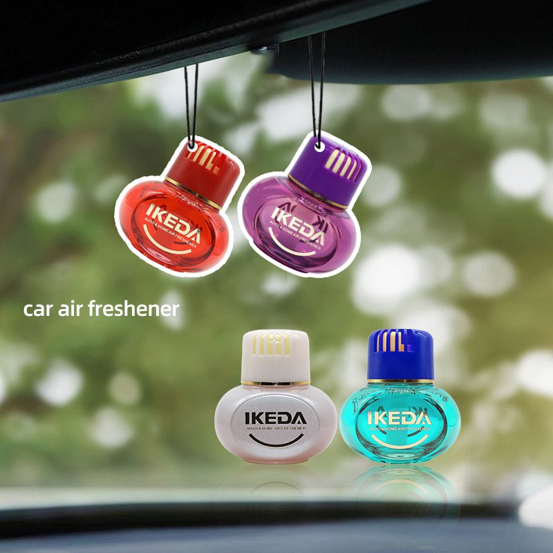 Manufacture low price luxury perfume bottle scent hanging paper car air freshener