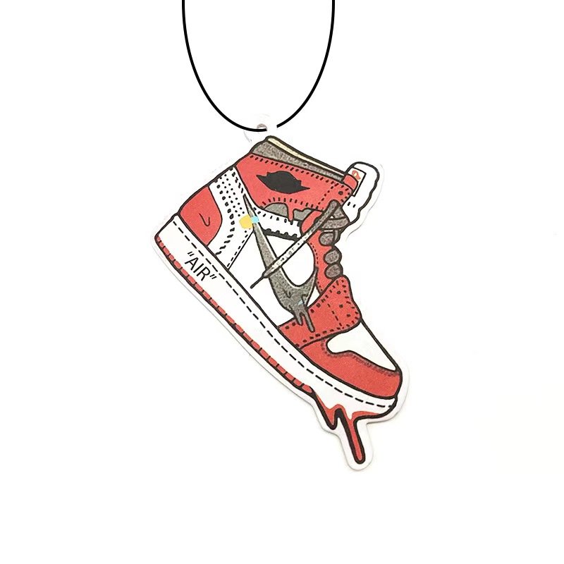 New Design Sport Shoe Image Logo Long-Lasting Air Fresheners Lemon Lavender Orange Jasmine Apple Cotton Paper car Air freshener
