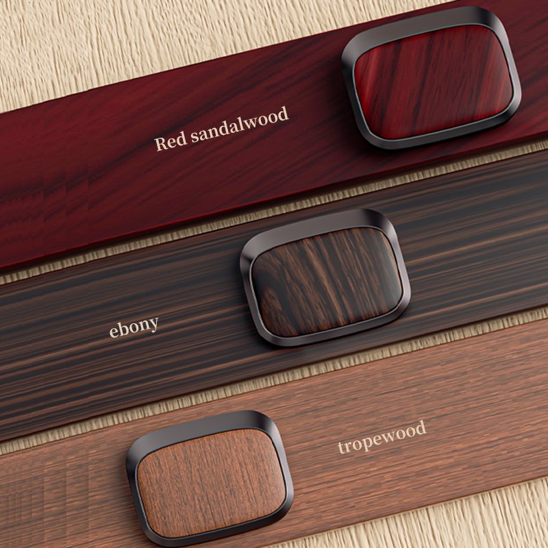Luxury Organic Gel Car Air Purifier with Rose Fragrance Custom Logo Wood Grain Perfume Diffuser Vent Placement Air Freshener