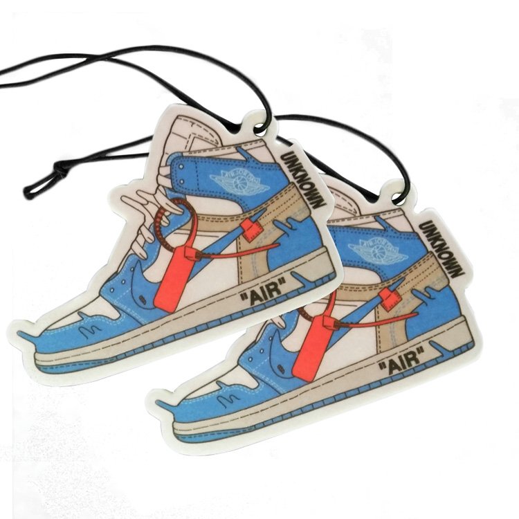 Custom sneaker car air freshener hanging air fresheners good printing air fresheners