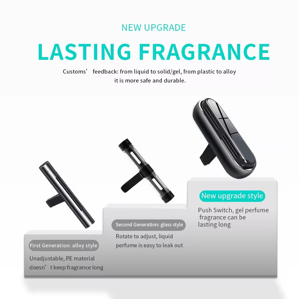 Best Luxury Vent Clip Air Freshener Custom High Quality Eco-Friendly Car Aroma Diffuser