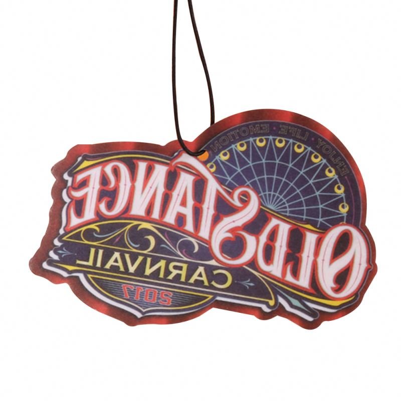 Cheap Products Promotional Accessories Custom Design Decorative Auto Perfume Paper Hanging Car Air Freshener