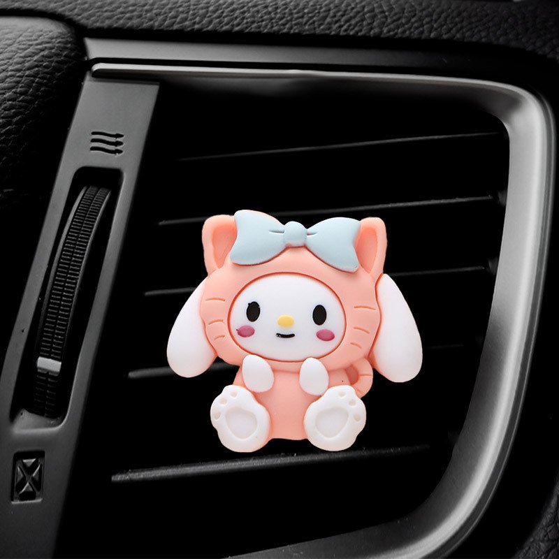 Car aromatherapy cartoon cute car outlet decoration Aromatherapy Sanrio car light fragrance with perfume decoration