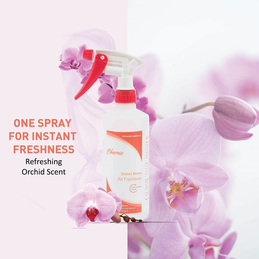 Best Price 500ml Orchid Bloom Fragrance Air Freshener Long-Lasting Spray Metered Aerosol Liquid for Cars Homes Offices Hotels