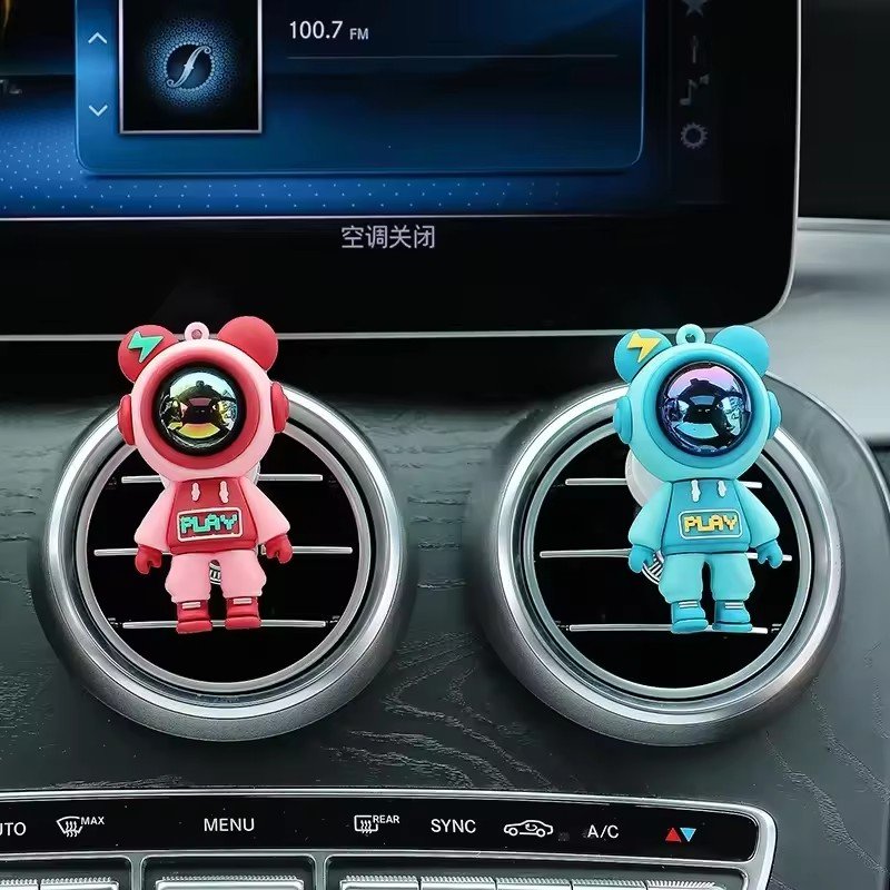 2025 Perfume Clip Cartoon Astronaut Air Conditioning Air Outlet Car Aromatherapy Clip Car Interior Accessories gadgets