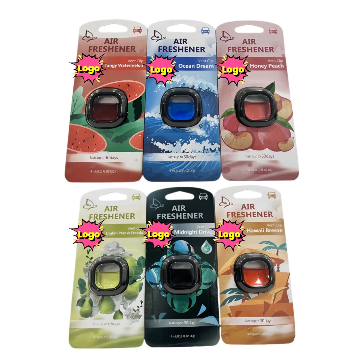OEM Hot Selling Car Hanging Perfume Refill Custom Logo Fragrance Indoor Aromatherapy Car Air Freshener