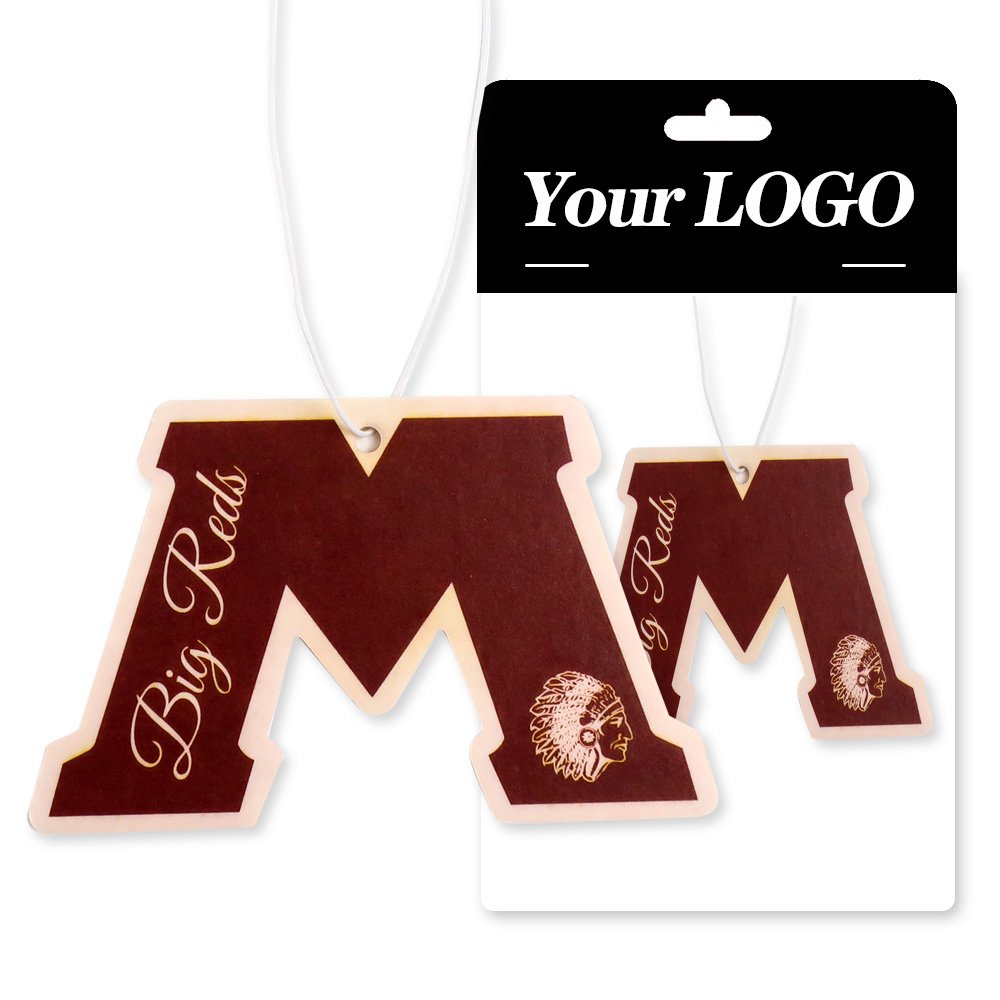 Personalized custom logo model car fragrance printed paper car scent freshener hanging perfume car smell air freshener