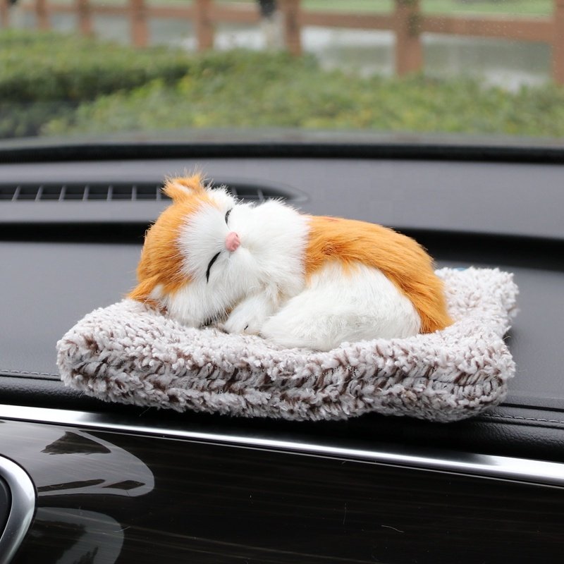 105g Eco-Friendly Activated Carbon Simulation Cat Voice Jasmine Fragrance Car Dashboard Ornaments Plush toy Dashboard Decoration
