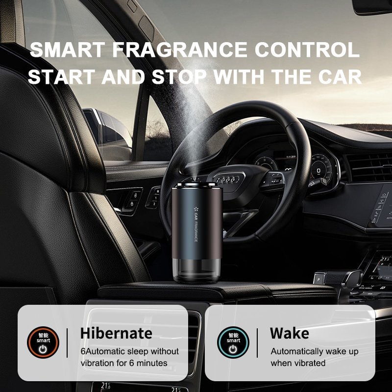 Newest Electric Car Scent Air Freshener Diffuser One-click Automatic Control Car Aroma Diffuser
