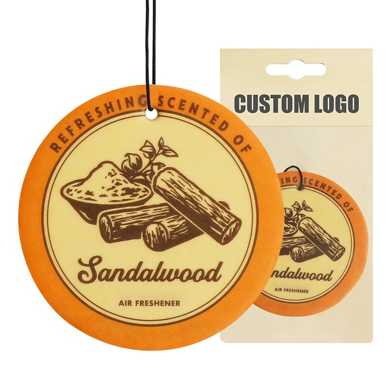 Eco-Friendly Perfume Car Hanging Fragrance Paper Air Freshener In The Car Air Freshener Card