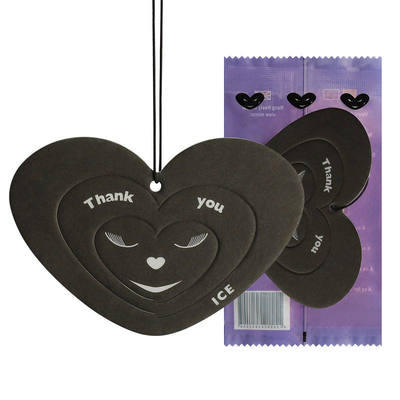 Eco-Friendly Perfume Car Hanging Fragrance Paper Air Freshener In The Car Air Freshener Card