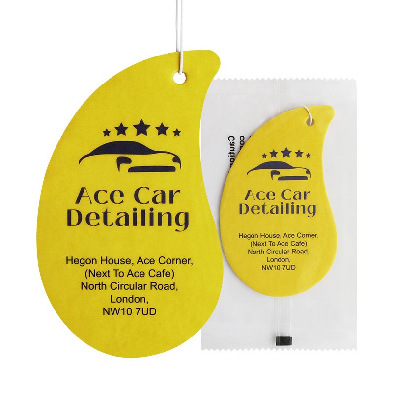 Eco-Friendly Perfume Car Hanging Fragrance Paper Air Freshener In The Car Air Freshener Card