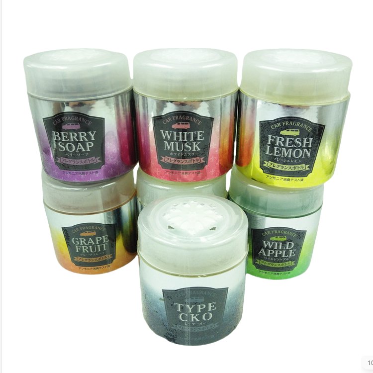 Eco friendly feature OEM for Car Gel Air Fresh 150g water Based Perfumer plastic Bottle with Car Gel Air Freshener