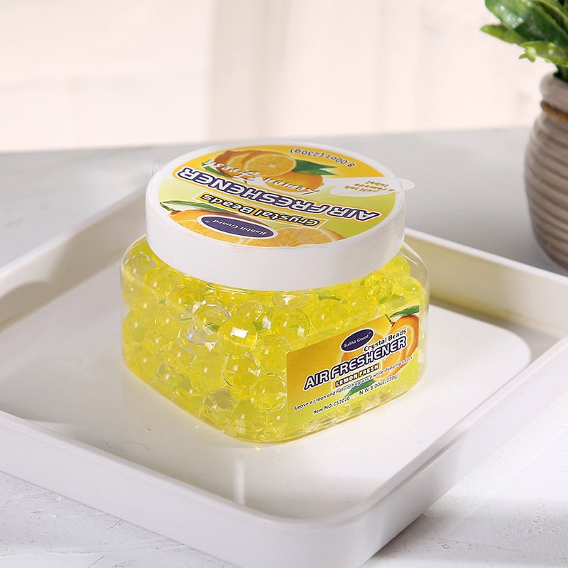 the new hot selling products Car perfume beads toilet household toilet solid deodorant Aromatherapy granule crystal freshener