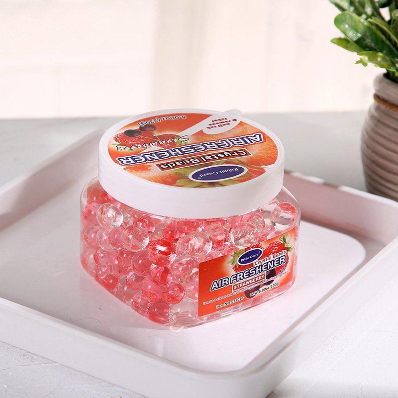 the new hot selling products Car perfume beads toilet household toilet solid deodorant Aromatherapy granule crystal freshener