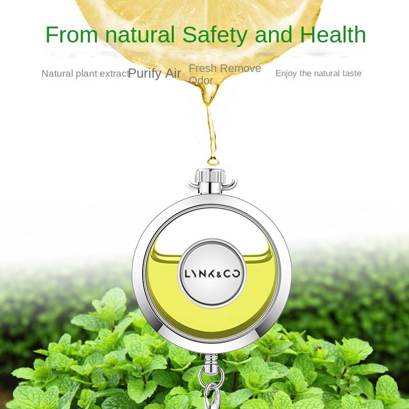 Car crystal perfume holder crystal ball with clock car perfume holder car creative gift decoration interior decorations