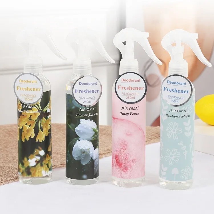8 Fragrances Smell Good Car Air Fresher Custom Long Lasting Odor Eliminator 250ml Air Fresher Spray For Car And Home