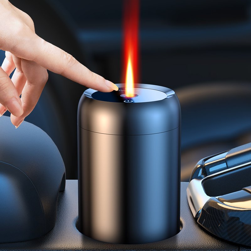 New Design Car Flame Aroma Diffuser Rechargeable Aroma Diffuser Portable Car Incense Car Diffuser