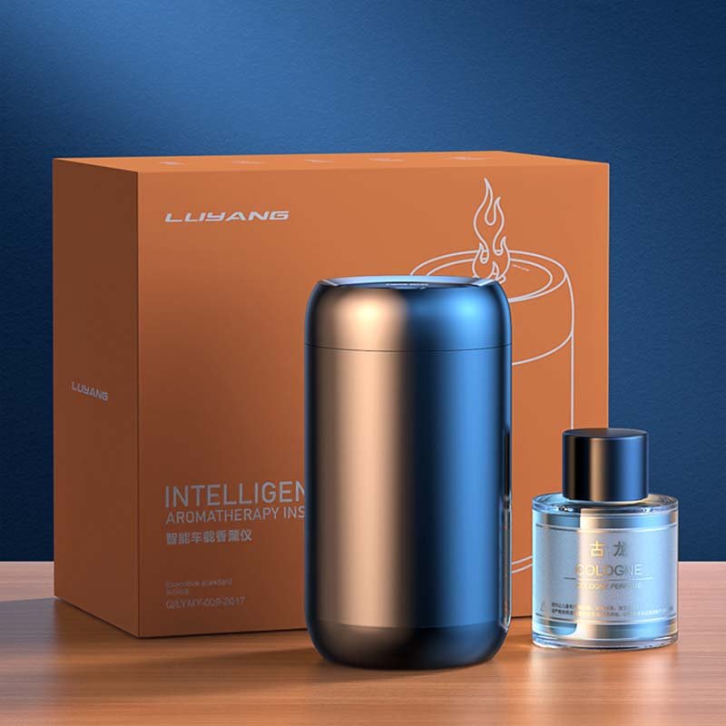 New Design Car Flame Aroma Diffuser Rechargeable Aroma Diffuser Portable Car Incense Car Diffuser
