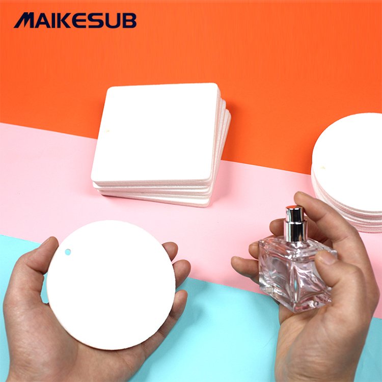 Sublimation blank air freshener bed sheet, DIY air freshener bed sheet fragrance hanging board blank car air freshener bed sheet