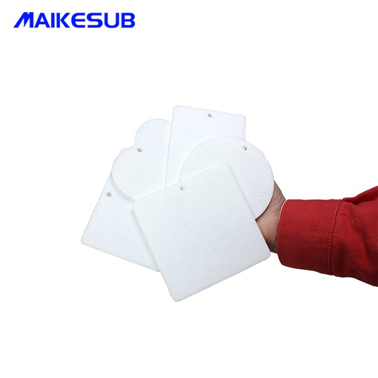 Sublimation blank air freshener bed sheet, DIY air freshener bed sheet fragrance hanging board blank car air freshener bed sheet