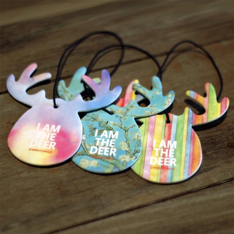 Custom paper car air freshener custom home hanging paper air freshener vent