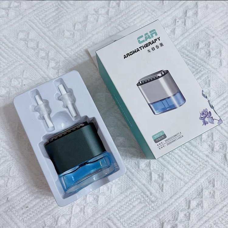Patented Design Car Aroma Logo Luxury Cologne Perfume Car Air Scent Glass Diffuser Custom Empty Car Perfume Bottle