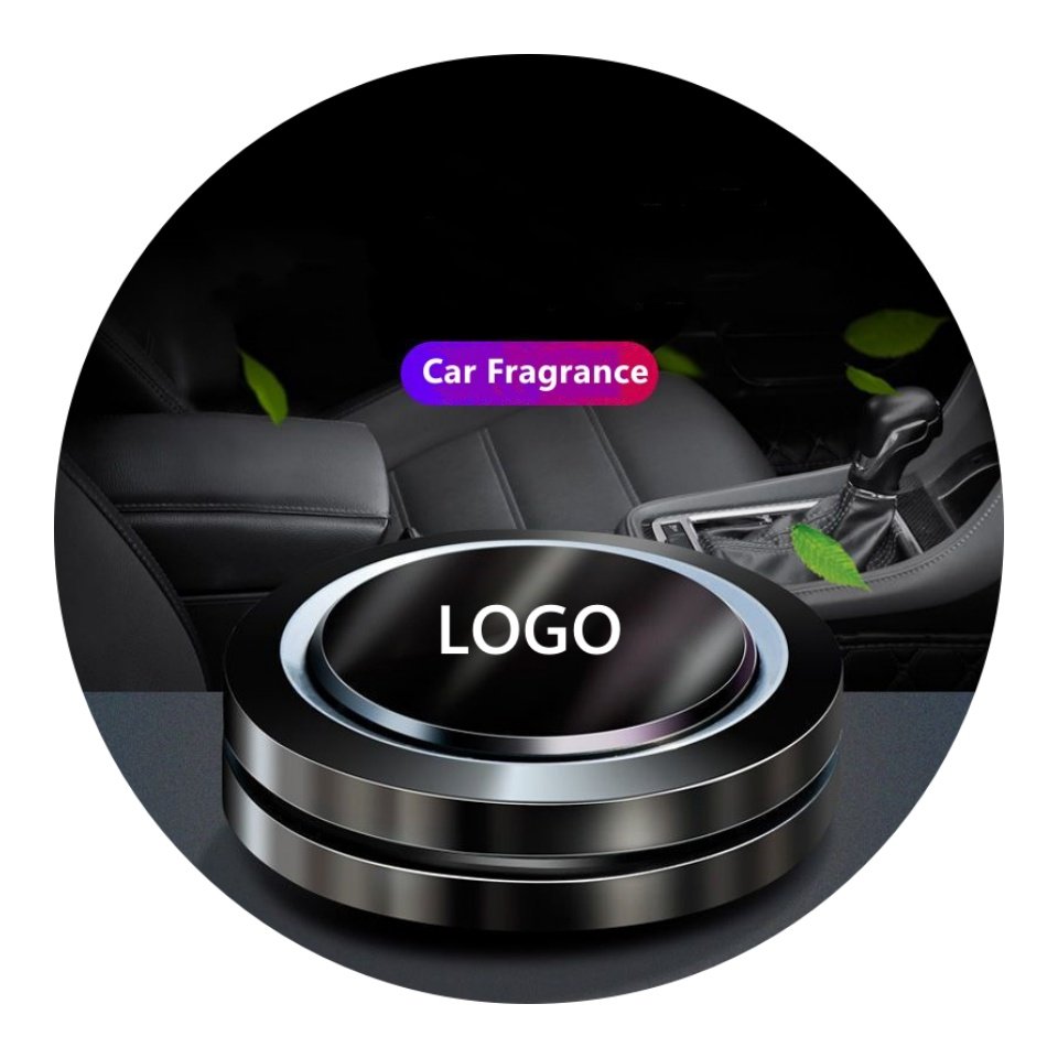 Luxury UFO Car Dashboard Air Freshener Aluminum Alloy Rotatable Car Perfume Diffuser Portable Car Gift Custom Air Freshener