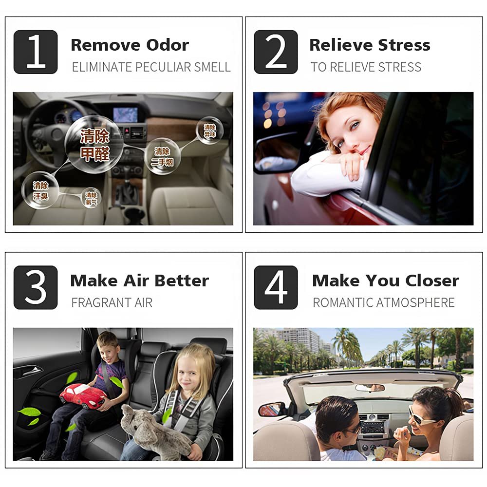 Car Diffuser Vent Clip Cute Car Bling Accessories Decoration for Women Bling Car Air Freshener Vent Clip