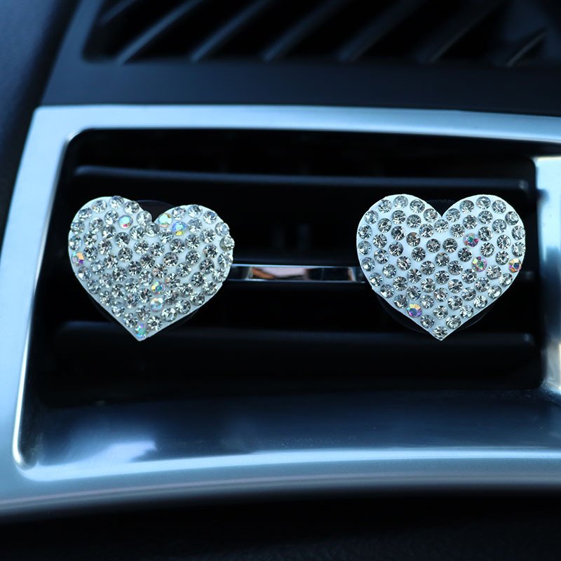 Car Diffuser Vent Clip Cute Car Bling Accessories Decoration for Women Bling Car Air Freshener Vent Clip