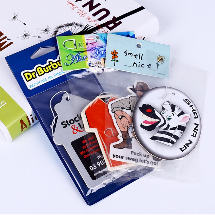 Hanging Car Perfume Custom Air Freshener Paper Cardboard Air Freshener