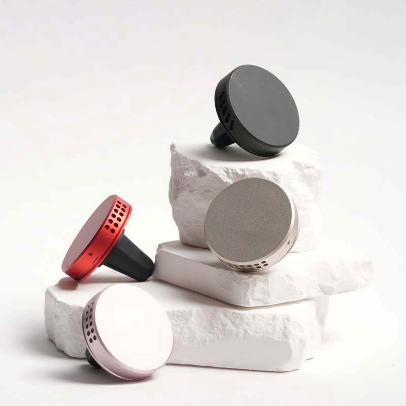 2024 Mini Portable Metal Car Perfume Clip Car Air Vent Aroma Diffuser Sublimation Car Airshener Vent Clip