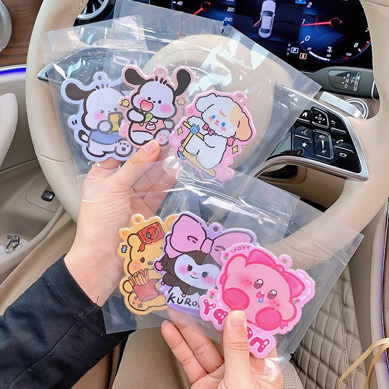 Modern Eco-Friendly Fruit Scented Car Air Freshener Portable Apple Pattern Fragrances Rose Lavender Lemon Orange Lily Jasmine