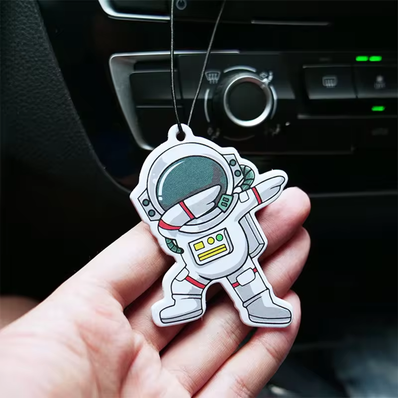 Factory wholesale luxury hanging paper car perfume own logo Bluebell Cologne scents air freshener
