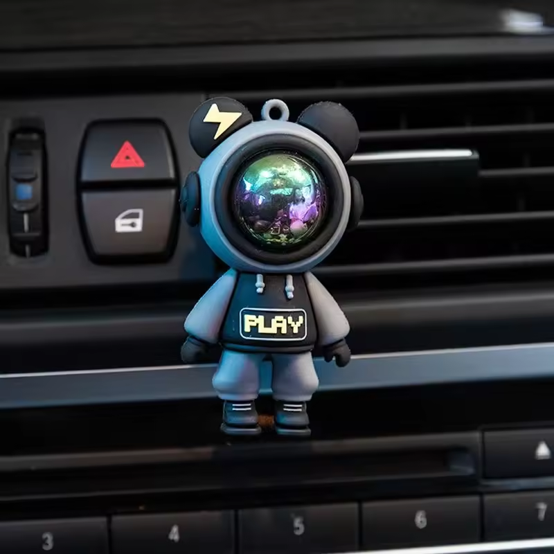 Cartoon aromatherapy clip vent robot diffuser odor removal scents auto fragrance spray Air Fresheners