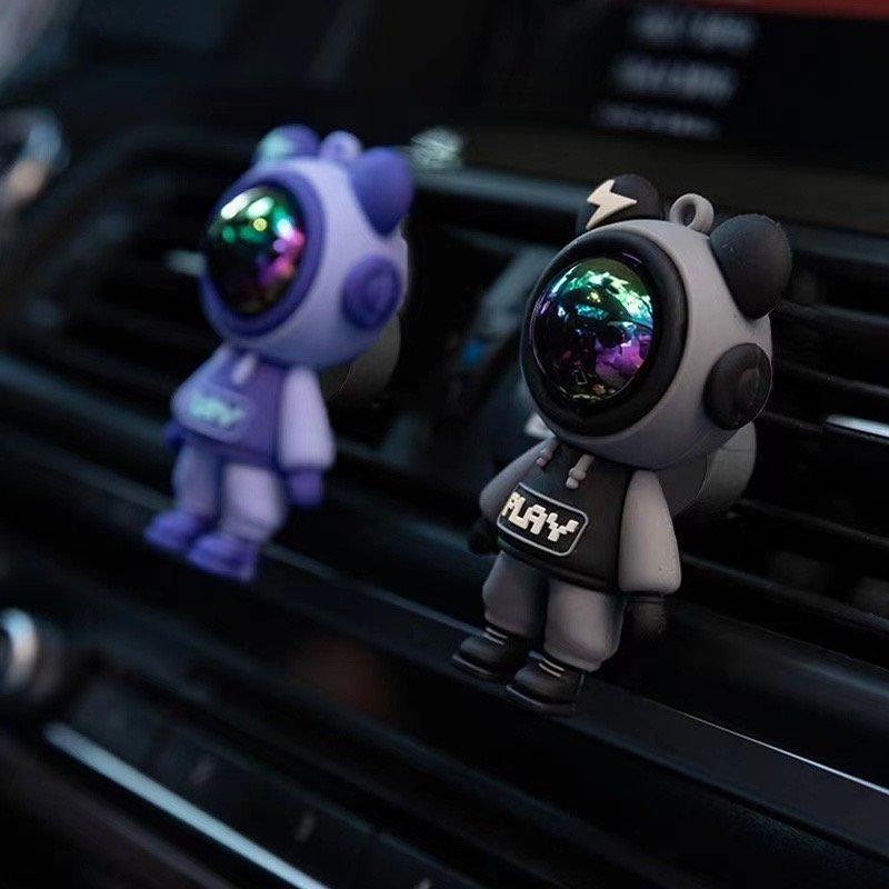 Cartoon aromatherapy clip vent robot diffuser odor removal scents auto fragrance spray Air Fresheners