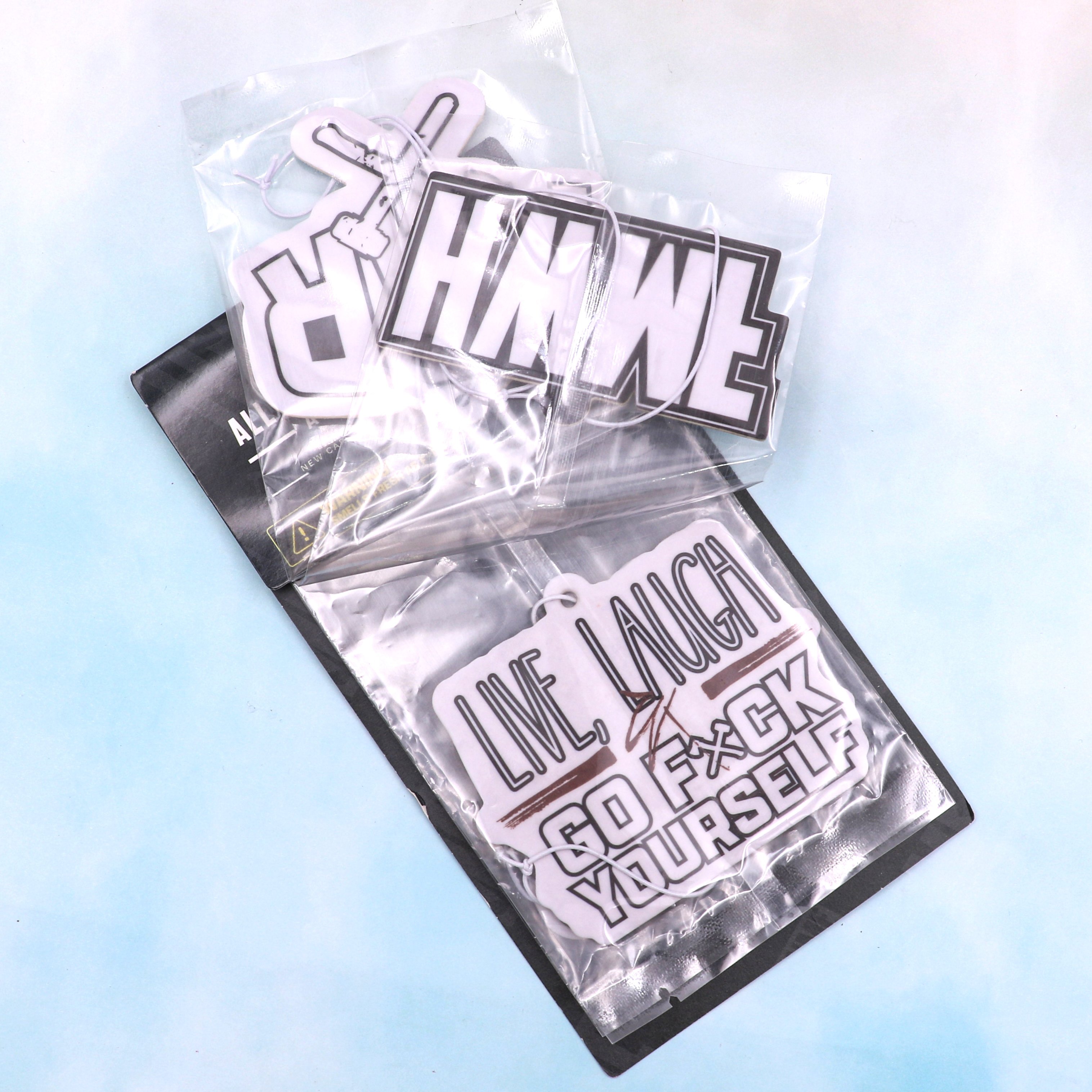 pack for more Customized Fashion Design Aroma Hanging Air Freshner/Custom Paper Car Air Freshener