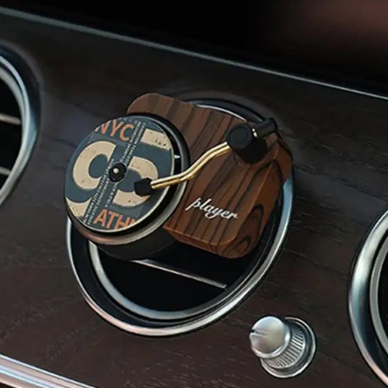 Car Air Freshener Vinyl Record Player Unique Car Products Round Car Diffuser Clip