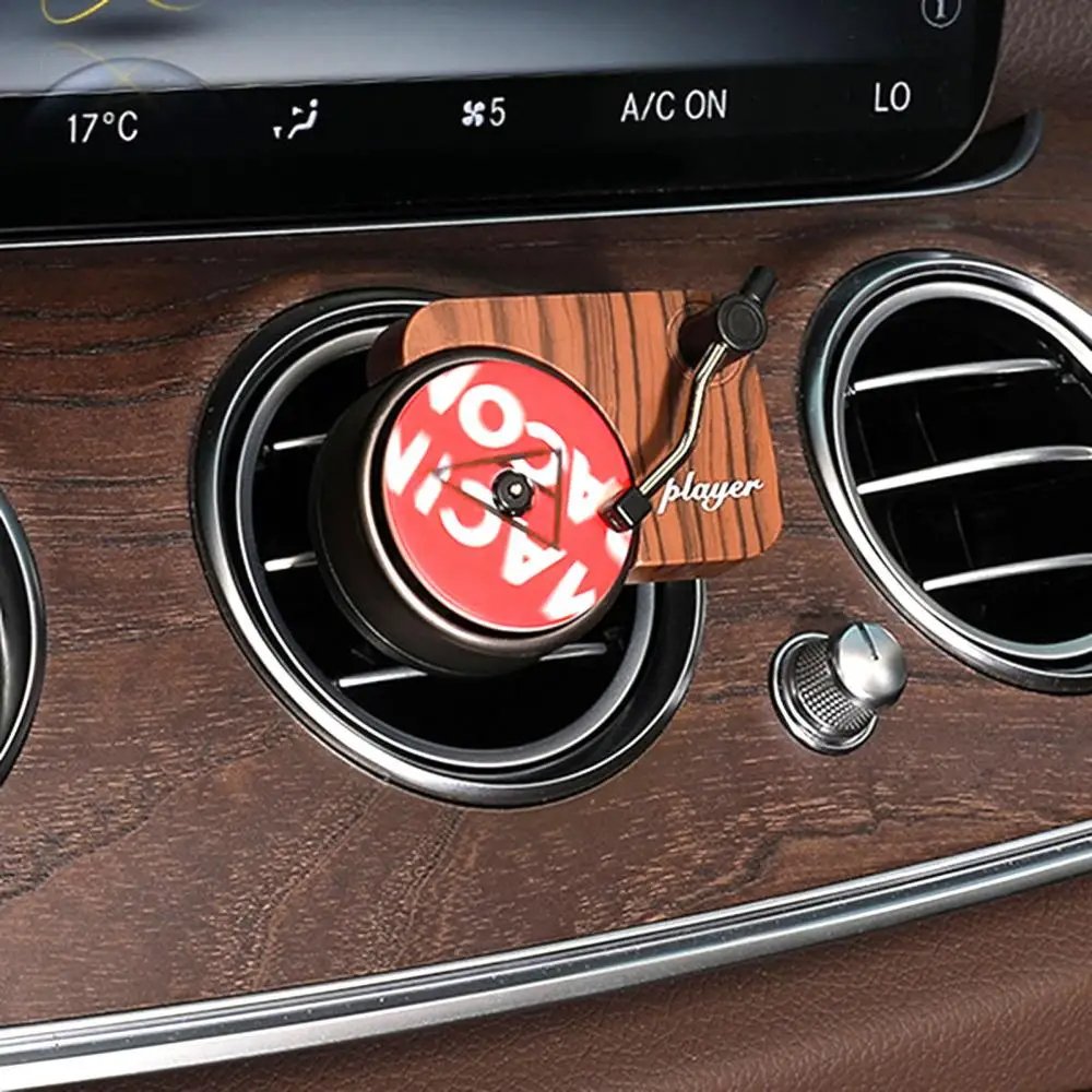 Car Air Freshener Vinyl Record Player Unique Car Products Round Car Diffuser Clip