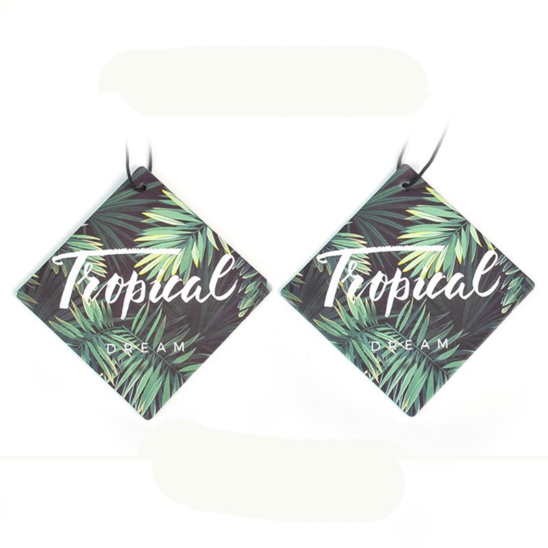Custom Promotional Various Of Shaped Paper Car Air Fresheners