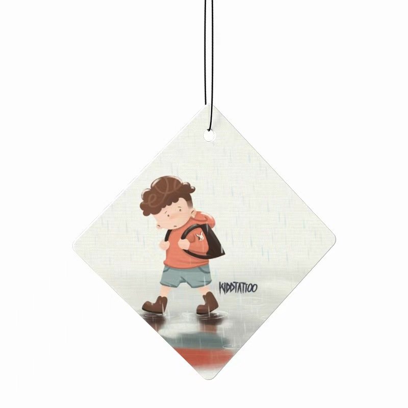 Custom Logo Paper Car Air Freshener Circle Hanging Fragrance Ambientador Cool Style Dashboard Promotional Gifts Auto Accessories