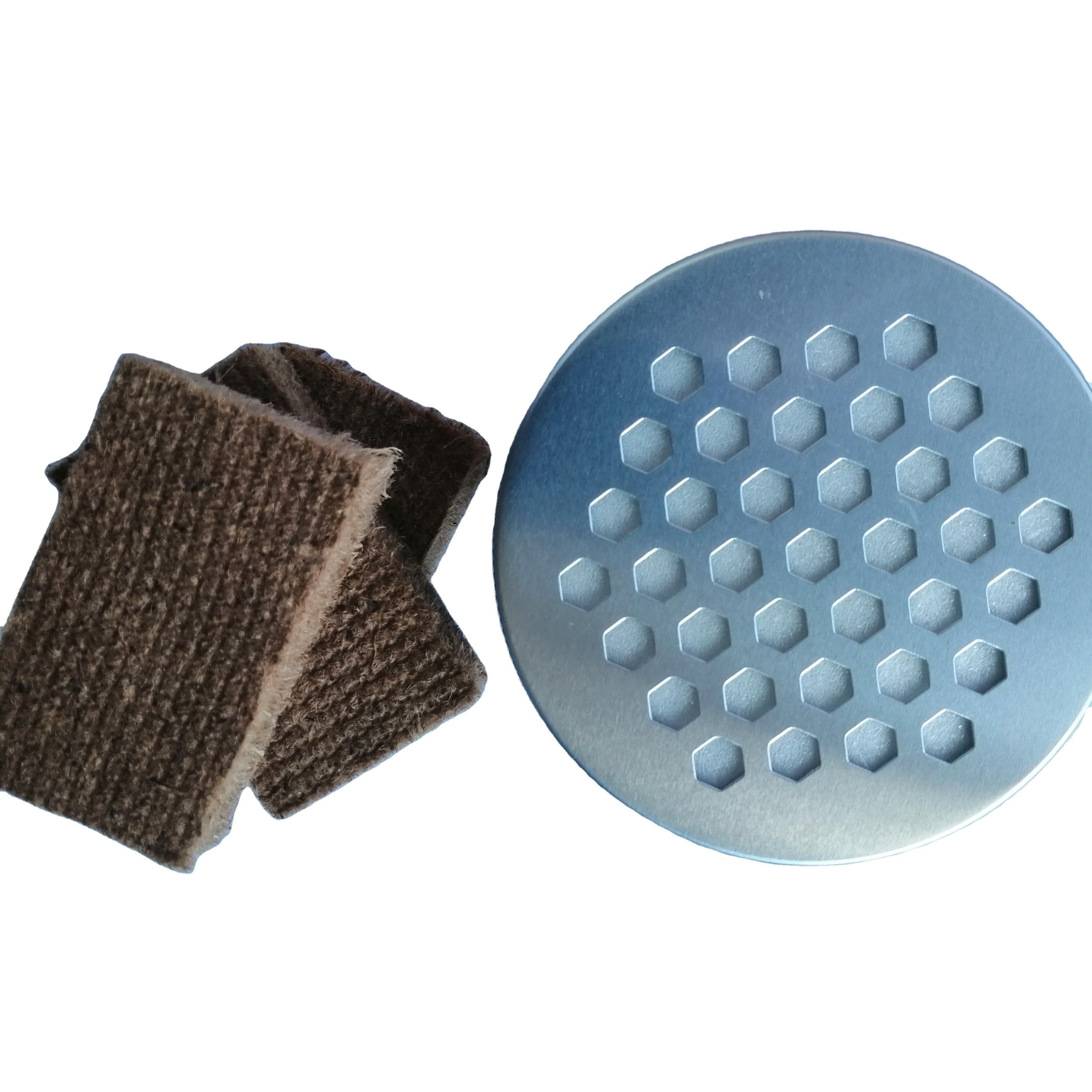 Solid Aluminium Air Freshener Dashboard Perfume Can Wooden Block Special Design Empty Interior Car Fragrance Air Purifier