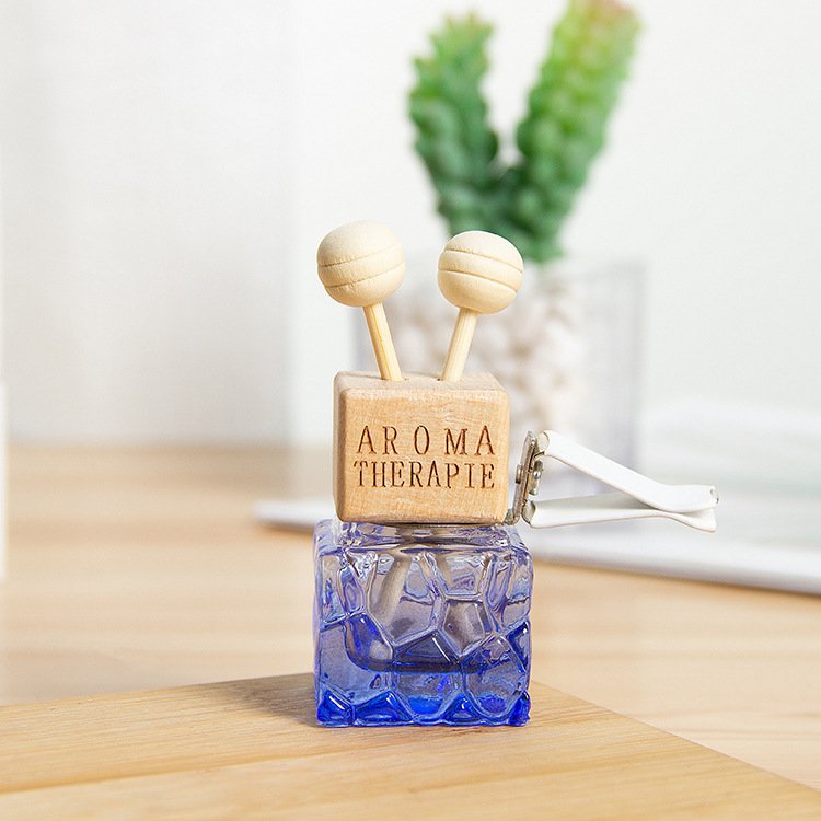 Tik Tok Hot Selling Car Air Decor Fragrance Perfume Accessories Scent Popular Hanging Pendant Glass Bottle Car Freshener