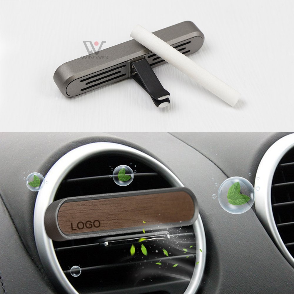 New car scent diffuser clip Scented Wooden Car Air Freshener Solid car vent air freshener